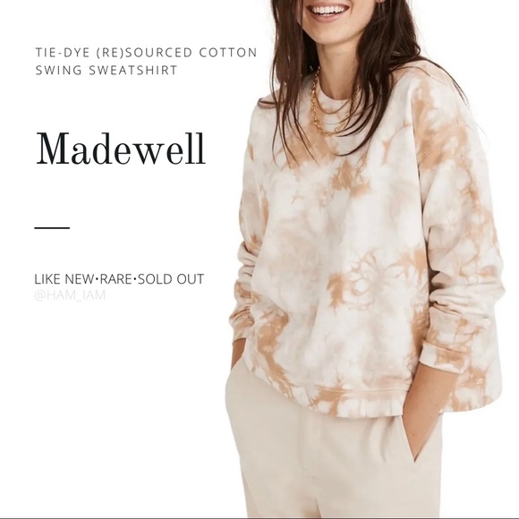 Madewell Tops - SOLD OUT Madewell Tie-Dye (Re)sourced Cotton Swing Sweatshirt